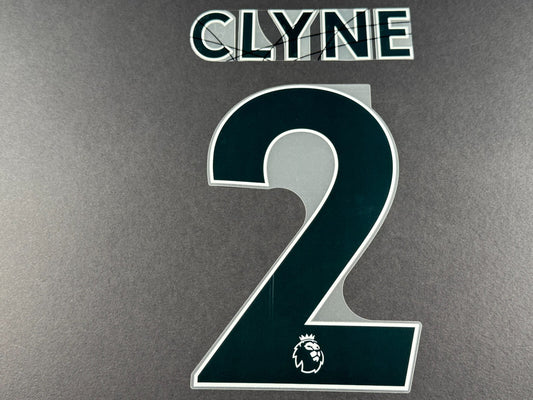 LIVERPOOL 2021 2022 CLYNE 2 OFFICIAL AVERY BLACK PLAYER SIZE NAME SET