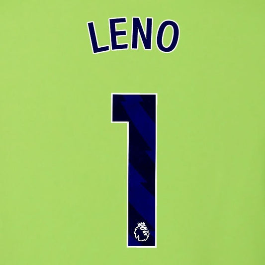 2025 2026 OFFICIAL FULHAM LENO 1 BLUE AWAY PLAYER SIZE NAMESET