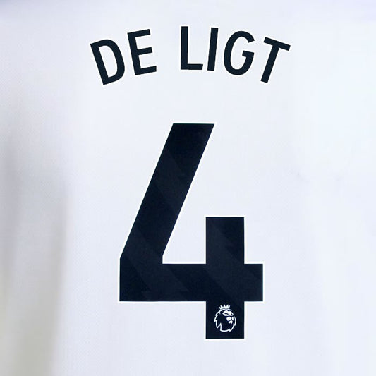 2025 2026 MANCHESTER UNITED DE LIGT 4 AWAY BLACK PLAYER SIZE NAMESET