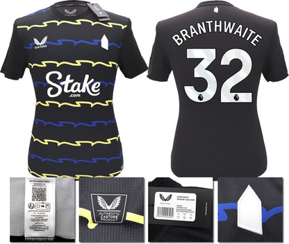 BNWT 2025/2026 EVERTON F.C. CASTORE 3RD SHIRT BRANTHWAITE 32 + PATCHES
