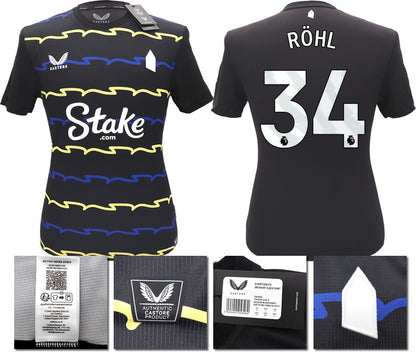 BNWT 2025/2026 EVERTON F.C. CASTORE 3RD SHIRT ROHL 34