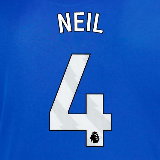 2025 2026 OFFICIAL SUNDERLAND NEIL 4 WHITE AWAY PLAYER SIZE NAME SET