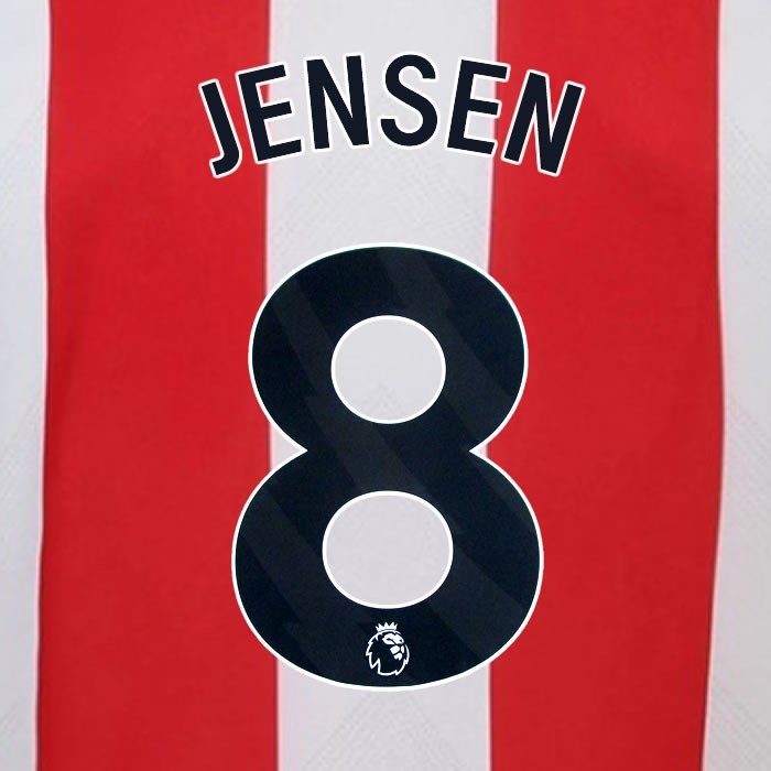 2024 2025 BRENTFORD JENSEN 8 OFFICIAL BLACK HOME PLAYER SIZE NAMESET