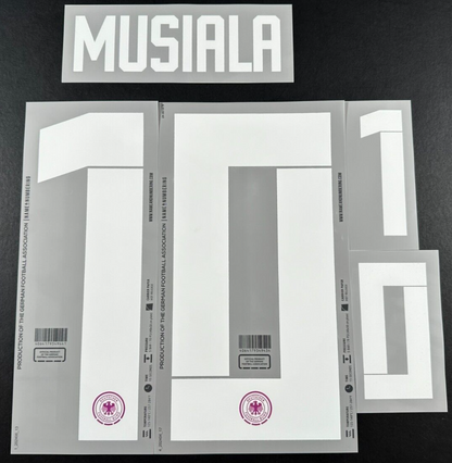 GERMANY 2023 2025 OFFICIAL NAME & NUMBERING MUSIALA 10 AWAY PLAYER SIZE NAMESET