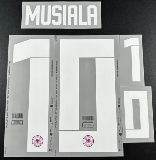 GERMANY 2023 2025 OFFICIAL NAME & NUMBERING MUSIALA 10 AWAY PLAYER SIZE NAMESET