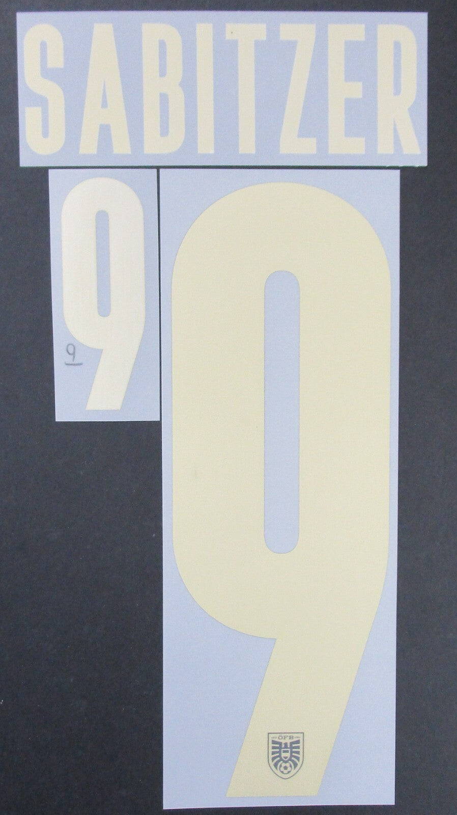 AUSTRIA 2020 2021 OFFICIAL SABITZER 9 AWAY PLAYER SIZE NAMESET