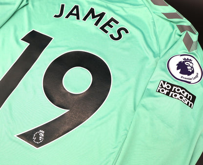 BNWT 20 21 HUMMEL EVERTON JAMES 19 + PATCHES THIRD LONG SLEEVE SHIRT
