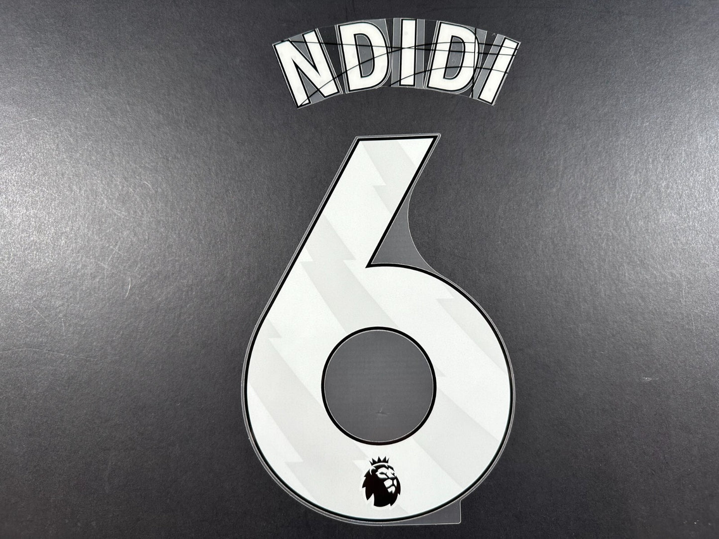 2024 2025 OFFICIAL LEICESTER CITY NDIDI 6 WHITE PLAYER SIZE NAME SET