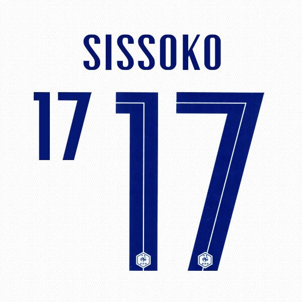 FRANCE 2020 2021 OFFICIAL SISSOKO 17 AWAY PLAYER SIZE NAMESET