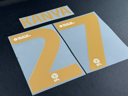BIRMINGHAM 2025 2026 OFFICIAL HOME KANYA 27 PLAYER SIZE NAMESET
