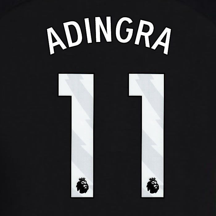 2024 2025 OFFICIAL BRIGHTON ESTUPINAN 30 3RD WHITE PLAYER SIZE NAMESET