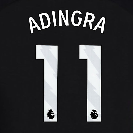 2024 2025 OFFICIAL BRIGHTON ESTUPINAN 30 3RD WHITE PLAYER SIZE NAMESET
