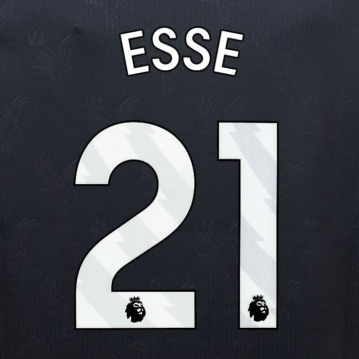 2024 2025 OFFICIAL CRYSTAL PALACE ESSE 21 WHITE 3RD PLAYER SIZE NAMESET