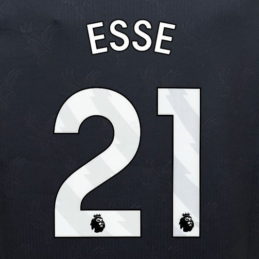 2024 2025 OFFICIAL CRYSTAL PALACE ESSE 21 WHITE 3RD PLAYER SIZE NAMESET