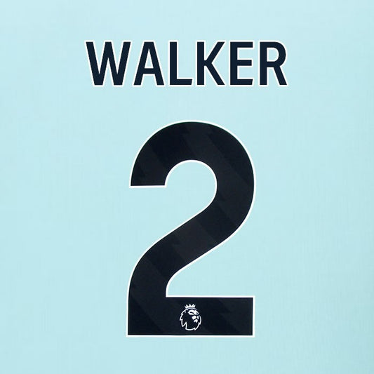 2025 2026 BURNLEY WALKER 2 OFFICIAL BLACK AWAY PLAYER SIZE NAMESET