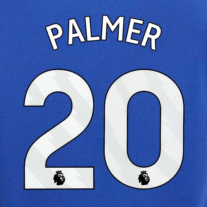 2023 2024 OFFICIAL CHELSEA PALMER 20 WHITE HOME PLAYER SIZE NAMESET
