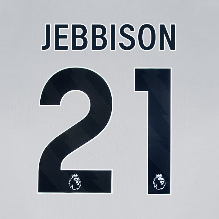 2024 2025 BOURNEMOUTH JEBBISON 21 BLACK AWAY PLAYER SIZE NAME SET