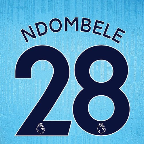 TOTTENHAM 2019-23 NDOMBELE 28OFFICIAL AVERY DENNISON NAVY PLAYER SIZE NAME SET