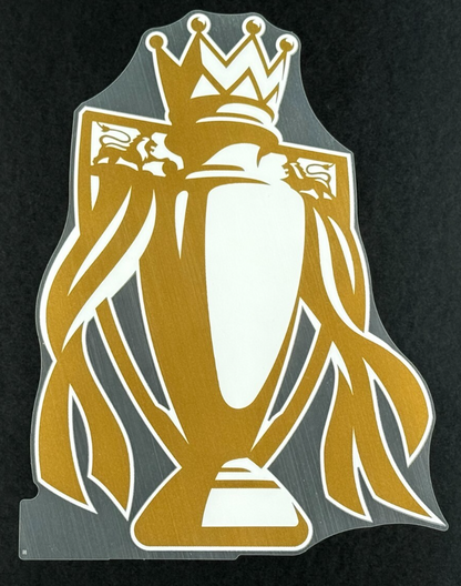 LIVERPOOL CHAMPIONS 24/25 + TROPHY + SLEEVE PATCHS GOLD OFFICIAL AVERY DENNISON
