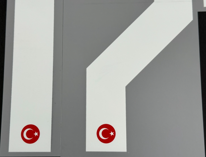 TURKEY 2020-2021 OFFICIAL BURAK 17 HOME WHITE PLAYER SIZE NAME SET