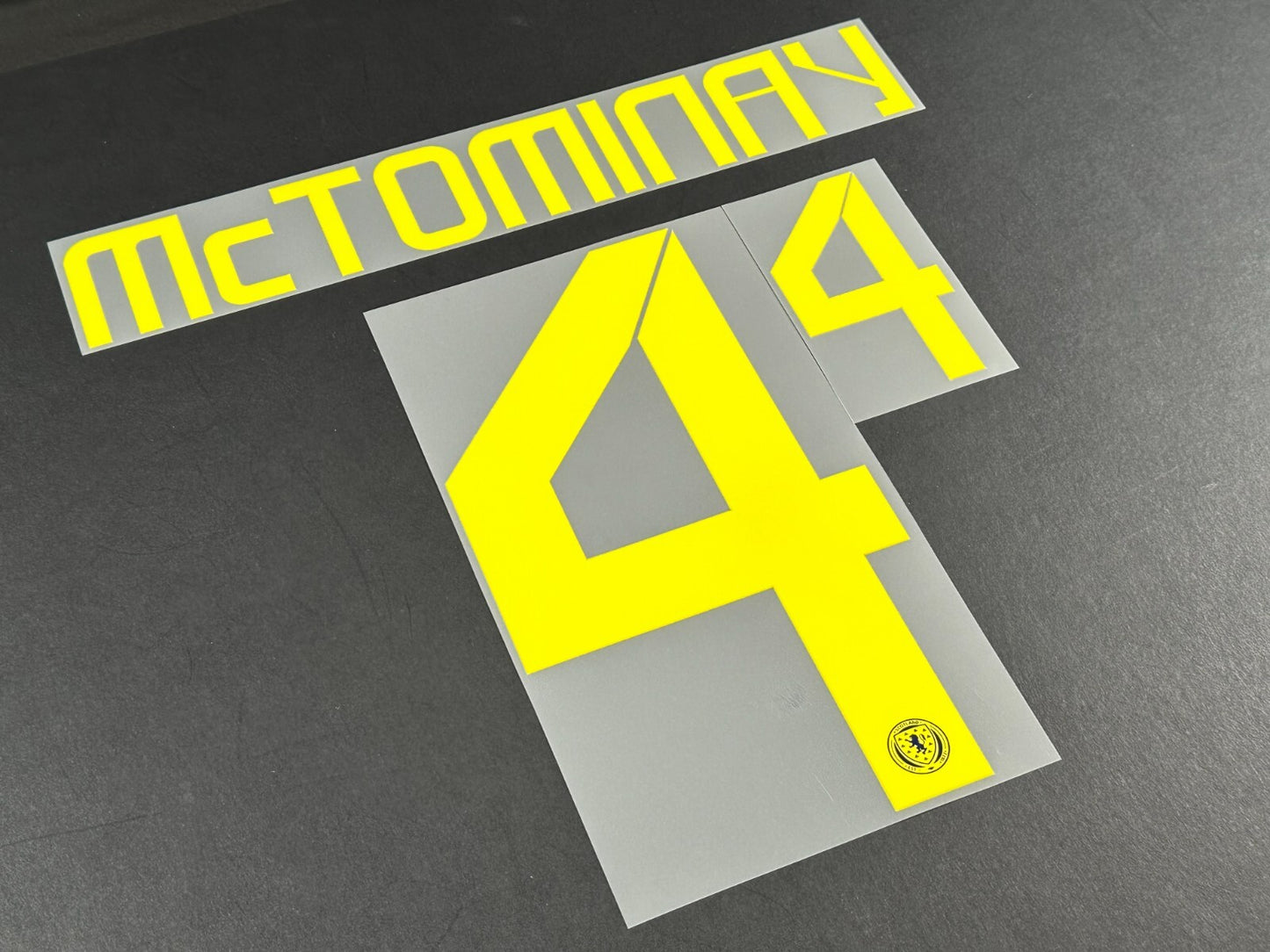 SCOTLAND 2024-2025 OFFICIAL SPORTING ID McTOMINAY 4 HOME PLAYER SIZE NAME SET