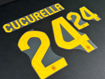 SPAIN 2024 2025 OFFICIAL AVERY DENNISON CUCURELLA 24 HOME KIDS / JUNIOR 210MM