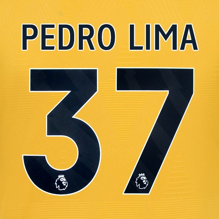 2024 2025 WOLVES HOME BLACK PEDRO LIMA 37 OFFICIAL PLAYER SIZE NAMESET
