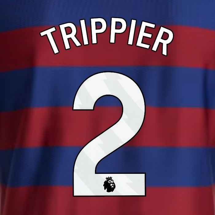 2024 2025 NEWCASTLE TRIPPIER 2 OFFICIAL WHITE AWAY PLAYER SIZE NAME SET