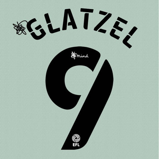 CARDIFF 2020 2021 OFFICIAL GLATZEL 9 AWAY PLAYER SIZE NAME SET