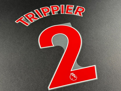 NEWCASTLE 2022-23 TRIPPIER 2 OFFICIAL AVERY DENNISON RED PLAYER SIZE NAME SET
