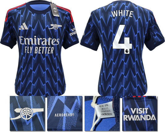BNWT 2025/2026 ARSENAL F.C. ADIDAS AWAY SHIRT WHITE 4
