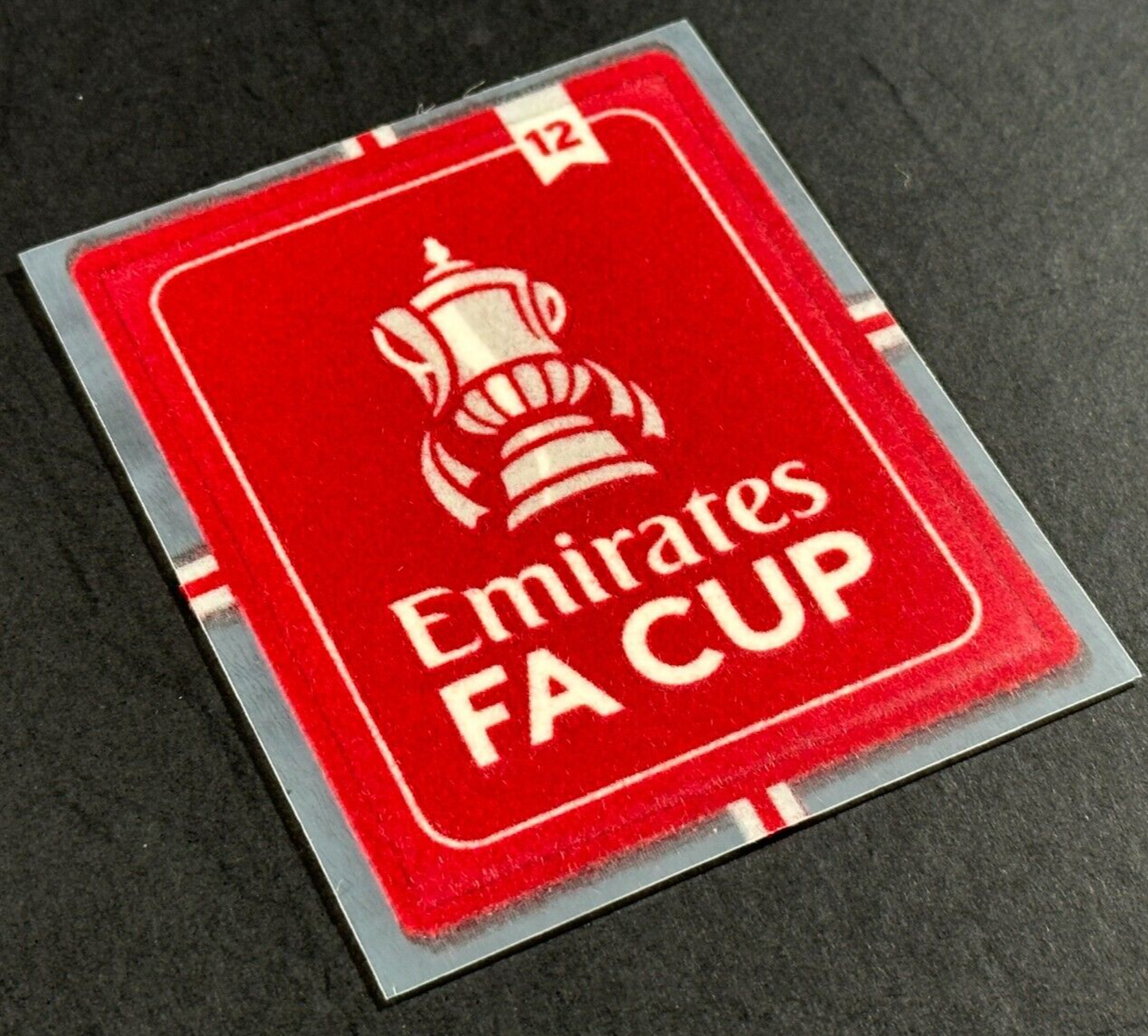 2024 OFFICIAL SPORTING ID EMIRATES x 12 FA CUP MAN UNITED PLAYER SLEEVE PATCH
