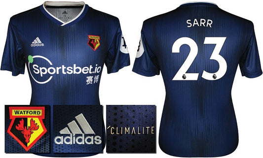 BNWT 2019 2020 WATFORD AWAY ADIDAS FOOTBALL SHIRT SARR 23 MEN'S