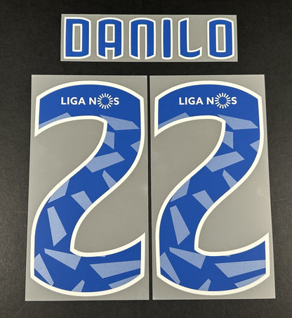 FC PORTO 2019 2021 OFFICIAL DANILO 22 AWAY PLAYER SIZE NAMESET