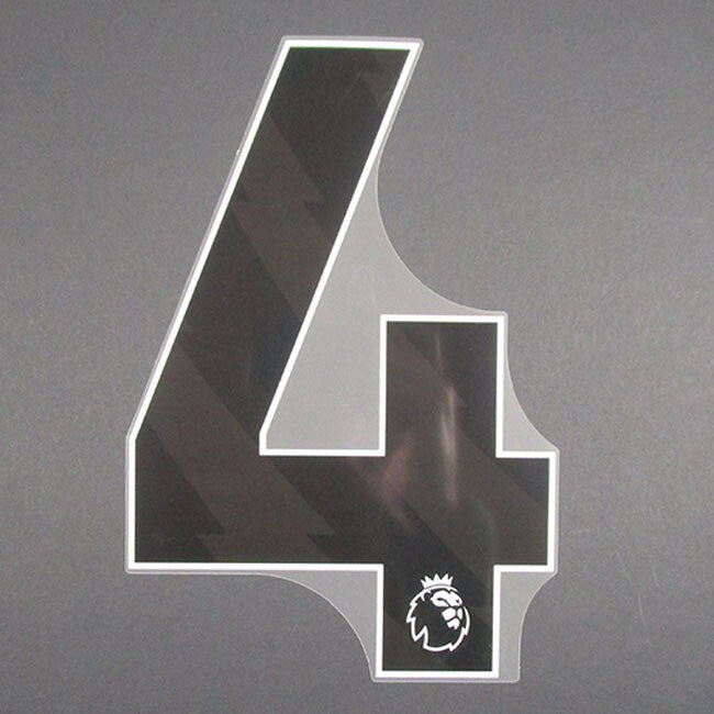 2023 2024 OFFICIAL AVERY DENNISON PREMIER LEAGUE PLAYER SIZE BLACK NUMBER 4