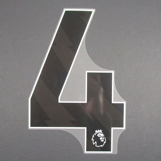 2023 2024 OFFICIAL AVERY DENNISON PREMIER LEAGUE PLAYER SIZE BLACK NUMBER 4