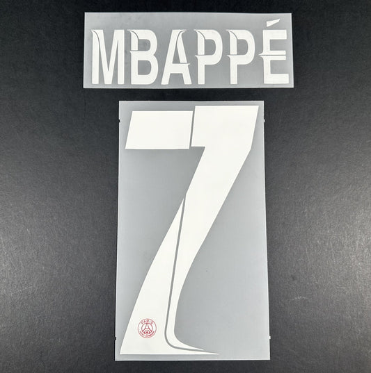 2023 2024 PSG MBAPPE 7 OFFICIAL MONBLASON UCL HOME PLAYER SIZE NAME SET