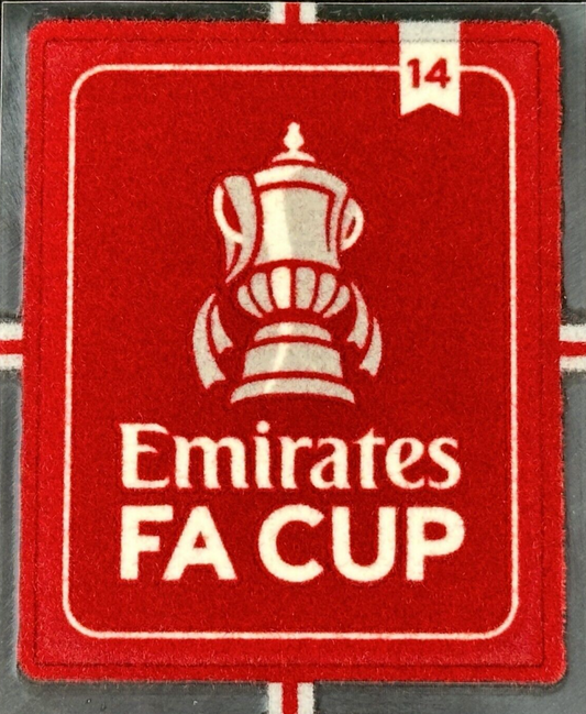 2025 OFFICIAL SPORTING ID EMIRATES FA CUP 14 ARSENAL PLAYER SLEEVE PATCH