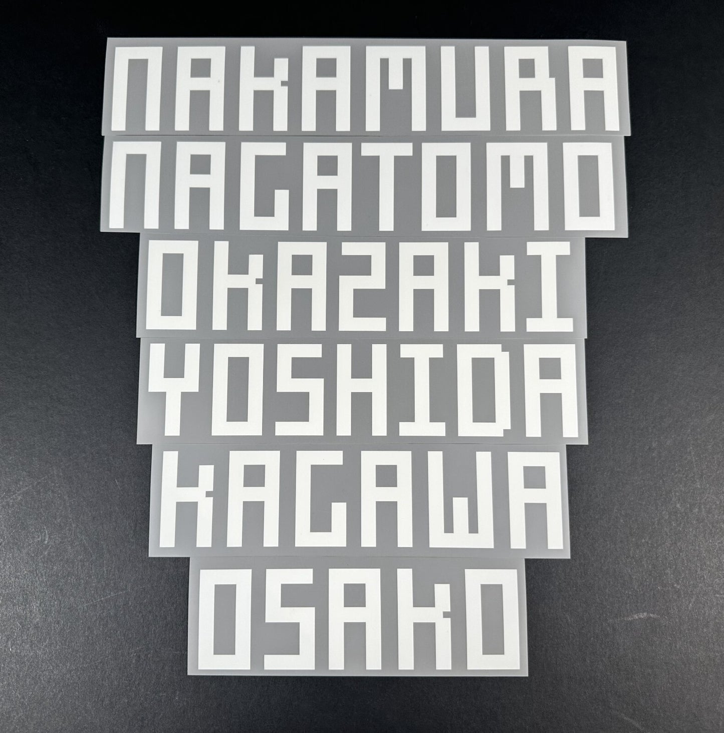 2018 2019 OFFICIAL SPORTING ID JAPAN HOME WHITE PLAYER SIZE NAME BLOCKS
