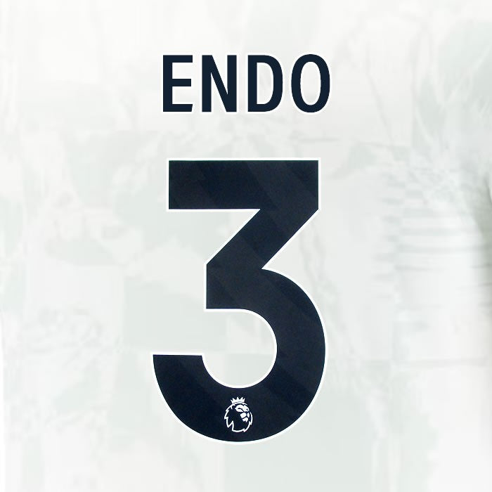 2024 2025 OFFICIAL LIVERPOOL ENDO 3 BLACK 3RD PLAYER SIZE NAMESET