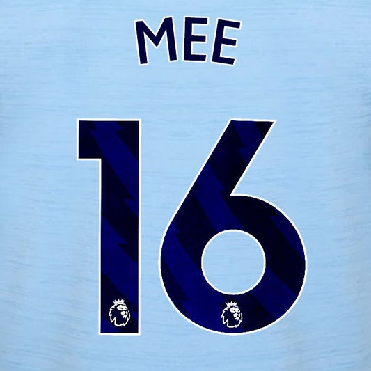 2023 2024 BRENTFORD MEE 16 OFFICIAL BLUE AWAY PLAYER SIZE NAMESET