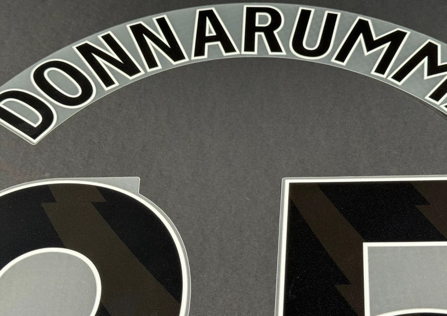 2025 2026 MANCHESTER CITY DONNARUMMA 25 BLACK 3RD PLAYER SIZE NAME SET