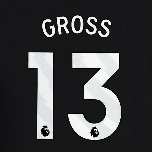 2023 2024 BRIGHTON GROSS 13 OFFICIAL WHITE AWAY PLAYER SIZE NAME SET