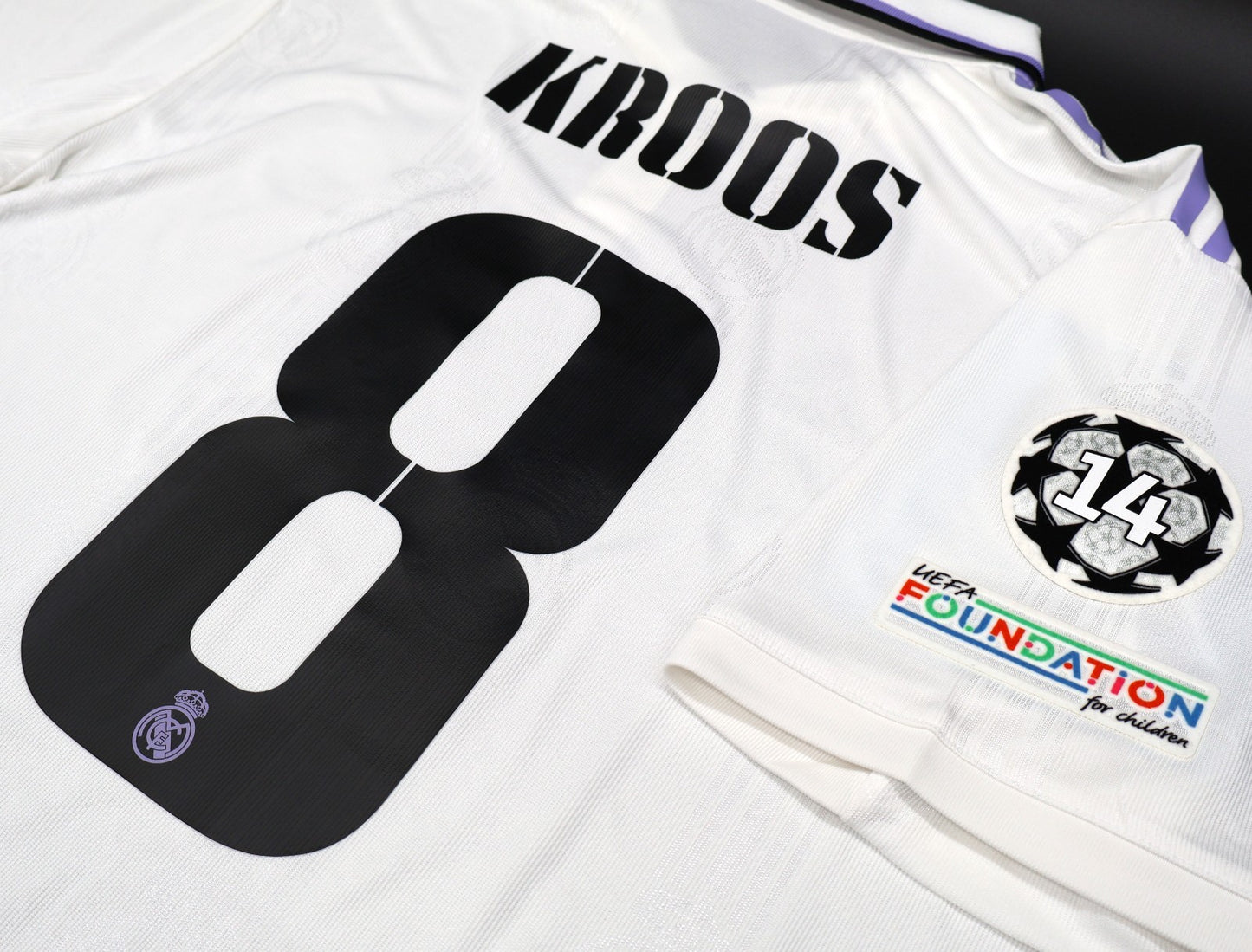 BNWT 2022 2023 REAL MADRID ADIDAS AUTHENTIC HOME SHIRT KROOS 8 + PATCHES XL