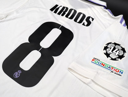BNWT 2022 2023 REAL MADRID ADIDAS AUTHENTIC HOME SHIRT KROOS 8 + PATCHES XL