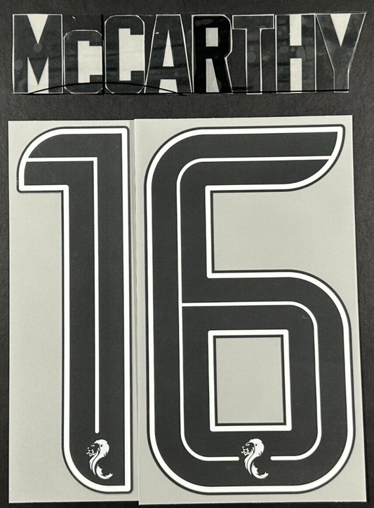 CELTIC 2023-2025 OFFICIAL SPORTING ID McCARTHY 16 HOME PLAYER SIZE NAME SET