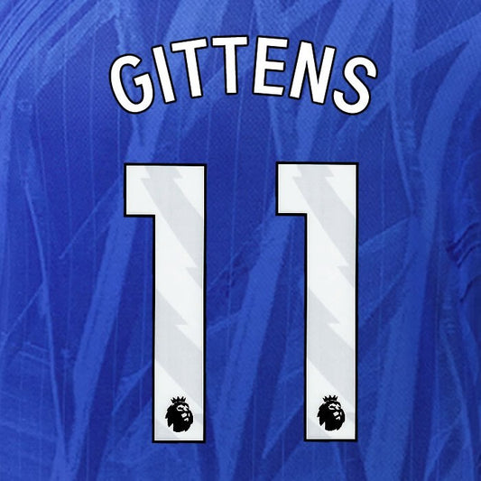 2025 2026 OFFICIAL CHELSEA GITTENS 11 WHITE HOME PLAYER SIZE NAMESET