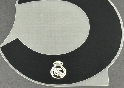 24/25 REAL MADRID BELLINGHAM 5 OFFICIAL AVERY DENNISON HOME PLAYER SIZE NAME SET