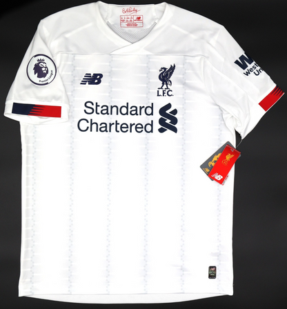 BNWT 2019 2020 NEW BALANCE LIVERPOOL AWAY SHIRT VIRGIL 4 + PATCH MENS SIZE LARGE