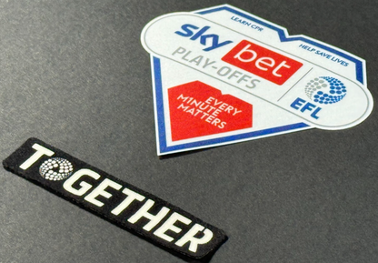 2024 2025 EFL SKY BET LEAGUE 1 & TOGETHER OFFICIAL PLAY - OFF SLEEVE PATCHES